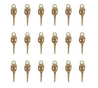 sowaka Lot de 20 breloques tête de mort en métal de 4 x 1,1 cm pour fabrication de bijoux d'Halloween, colliers, bracelets, loisirs créatifs pour femme, One Size, Métal, Pas de pierre précieuse