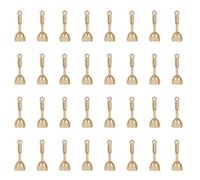 sowaka Lot de 60 breloques spatule en métal de 1,9 x 0,7 cm pour femme - Pour la fabrication de bijoux, colliers, bracelets, Thanksgiving, fête des mères (doré)