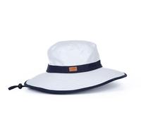 SOWAY Chapeau Mixte Anti-UV UPF 50+ "Bord de Mer Large Bord Blanc/Marine T55/57