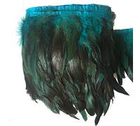 Sowder Frange de plumes de coq, 13-18 cm de large, vendue par lot de 4,6 m