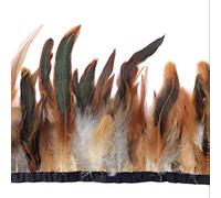Sowder Frange de plumes de coq, 13-18 cm de large, vendue par lot de 4,6 m