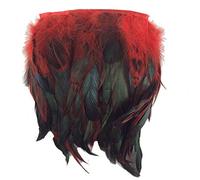 Sowder Frange de plumes de coq, 13-18 cm de large, vendue par lot de 4,6 m