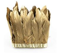 Sowder Frange en plumes d'oie de canard 1,8 m (doré)