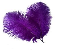 Sowder Lot de 10 plumes d'autruche pour centres de table de mariage, décoration de la maison, 35 à 40 cm (violet)