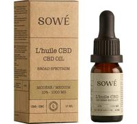 Sowé L'Huile CBD Modérée 10% Large Spectre Flacon-Pipette 10ml