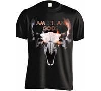 SOWGGW American Gods Buffalo Skull Mr Wednesday Believe Blackens T-Shirt Cool Casual Pride t Shirt Men Manches Courtes(Medium)