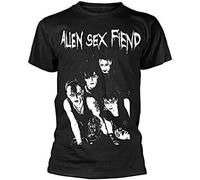 SOWGGW Band Photo by Alien Sex Fiend T-Shirt Quality Merchandise Manches Courtes(Large)
