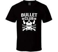 SOWGGW Bullet Club New Japan Pro Wrestling T Shirt Black Manches Courtes(3X-Large)