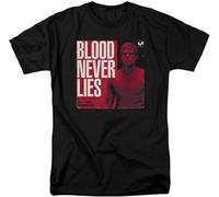 SOWGGW Dexter Blood Never Lies Book Cover Men's T-Shirt - Black Manches Courtes(X-Large)
