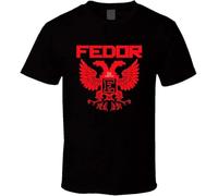SOWGGW Fedor Emelianenko The Last Emperor MMA Fight Fan Classic Short Sleeve Unisex T-Shirt Gift Manches Courtes(Large)
