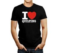 SOWGGW I Love Quilting Bold Font T-Shirt Manches Courtes(Large)