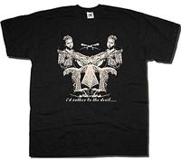 SOWGGW John Martyn T Shirt on Stage Picture Rather Be The Devil Folk T Shirt Black Manches Courtes(Large)