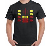 SOWGGW Knight Rider T-Shirt KITT Control Panel Mens Funny David Hasselhoff The Hoff Black Manches Courtes(XX-Large)