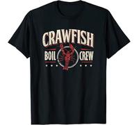 SOWGGW Limited Crawfish Boil Crew Shirt Cajun Season Lover Party Funny Tshirt Black Manches Courtes(3X-Large)