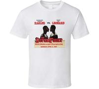 SOWGGW Marvin Hagler Vs Sugar Ray Leonard Retro 80's Boxing Fight T Shirt Manches Courtes(XX-Large)