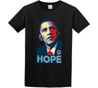 SOWGGW Men's Barack Obama O-Neck Cotton T Shirt Manches Courtes(Medium)