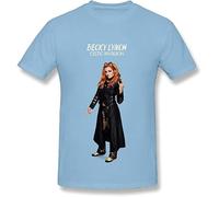 SOWGGW Men's Becky Lynch Yes Poster T Shirts Manches Courtes(X-Large)