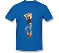 SOWGGW Men's Sheryl Crow T Shirt Royal Blue Manches Courtes(Large)