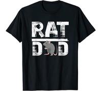 SOWGGW Men's The Rat Dad Papa Father Mice Mouse Rodent Rex T-Shirt Customized T-Shirt Black Manches Courtes(Medium)