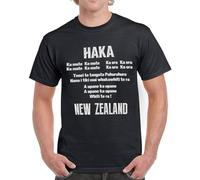 SOWGGW PENGDONG Haka Text Words Mens Womens New Zealand All Rugby Tshirt Top Black Funny World Manches Courtes(Medium)