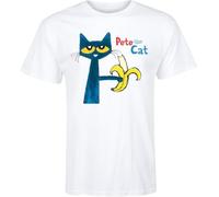 SOWGGW Pete The Cat - Good Banana - Men's Short Sleeve Graphic T-Shirt - Size Small Manches Courtes(Large)
