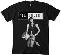 SOWGGW Pretenders Chrissy Hynde t-Shirt BL Black Manches Courtes(XX-Large)