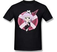 SOWGGW T-Shirt for Men Crona and Ragnarok Chibi 100% Cotton Soul Eater Maka Albarn Blacktar T Shirt Manches Courtes(Medium)
