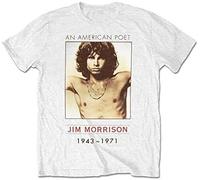 SOWGGW The Doors 'Jim Morrison American Poet' T-Shirt - New Manches Courtes(3X-Large)