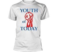 SOWGGW Youth of Today Fist White - Camisetas White Manches Courtes(XX-Large)