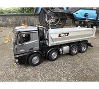SOWOFA Grand camion télécommandé pour adulte - 53,3 cm de long - 8 roues - 13 canaux - Multifonctionnel - Peut transporter une charge de 8,2 kg - Simulation grand véhicule RC