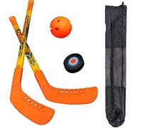 SOWOFA Grand jouet de hockey pour enfants de 3 à 5 ans - Pour le hockey sur glace et le hockey sur gazon - Sac de rangement noir inclus