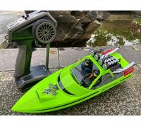 SOWOFA TX725 Télécommande hors-route avec lumières, jet à courant de Foucault 20 km/h TX725 (double batterie) convient aux adultes de 14 ans et plus