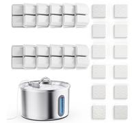 Soxmuc Fontaine à eau pour chat en acier inoxydable, fontaine pour chat de 3,2 l pour boire avec pompe silencieuse intelligente et fenêtre de niveau d'eau, distributeur d'eau automatique facile à