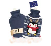 soxo Bouillotte Eau Chaude Cadeau Pour Bebe Peluche Bouillote Anti Colique Enfant Bouillotes Penguin