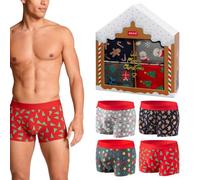 soxo Cadeau Noel - Coffret Boxer Homme Coton - Secret Santa Calecon M-XL