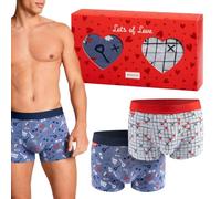 soxo Cadeau Saint Valentin - Boxer Homme Coton - Coffret Calecon M-XL