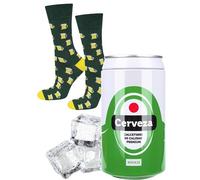 soxo Canette Bière Chaussettes Homme Weed Cadeau Drole Fantaisie Chaussette Cadeaux 40-45 Cerveza 1 Paire
