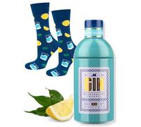 soxo Chaussettes Coton Original - Coffret Gin Cadeau Homme 40-45 | Motif Tequila Et Vodka, Socks Hautes Au Quotidien, Idée Anniversaire Originale