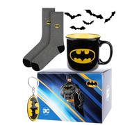 soxo DC Comics Batman Cadeau - Chaussettes Homme & Tasse & Porte-clés 40-45
