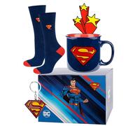 soxo DC Comics Batman Cadeau - Chaussettes Homme & Tasse & Porte-clés 40-45 | Socks Hautes En Coton, Motif Héros Fantaisie