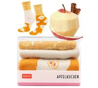 soxo Dessert Glace Chaussettes Femme Coffret Idee Cadeau Femme Drole Cadeaux Haute Chaussette 35-40 Apfelkuchen 1 Paire