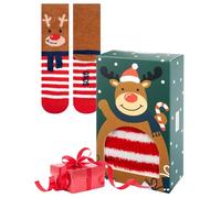 soxo Noel Chenille Chaussettes Femme Cadeau Fantaisie Cadeaux Chaussette Humour Chausette 35-40 Renne