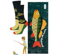 soxo Peche Chaussettes Femme Drole Cadeau Homme Fantaisie Coton Chaussette Socquettes Cadeaux Le Pêcheur 40-45 Perche
