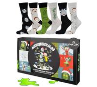soxo Warner Bros Rick And Morty Cadeau - Christmas Chaussettes Homme 40-45 | Socks Hautes En Coton, Idée Anniversaire Drôle