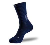 SOXPro Classic - Chaussettes Antidérapantes Football - Flèches GRIP en Silicone - Antiblasures - Respirantes - Stabilité (FR/ES. Alpha/lettres. M. Taille normale. Taille normale. 1. Dark Blue)