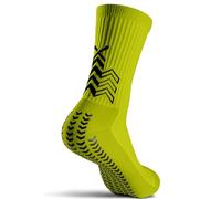 SOXPro Classic - Chaussettes Antidérapantes Football - Flèches GRIP en Silicone - Antiblasures - Respirantes - Stabilité (FR/ES, Alpha/lettres, M, Taille normale, Taille normale, Jaune Fluo)