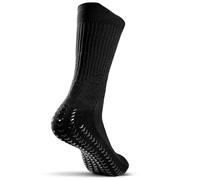 SOXPro Fast Break - Chaussettes antidérapantes avec support de cheville, protection des rideaux d'Achille, confort et performance maximum, Noir , M