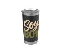 Soy Boy - Fier, végétalien et végétal, soja amusant Gobelet isotherme en acier inoxydable double paroi