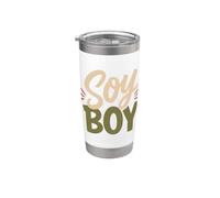Soy Boy - Fier, végétalien et végétal, soja amusant Gobelet isotherme en acier inoxydable double paroi