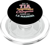 Soy La Tia Chingona Tambien La Madrina Latina Tante Mexicaine PopSockets PopGrip pour MagSafe